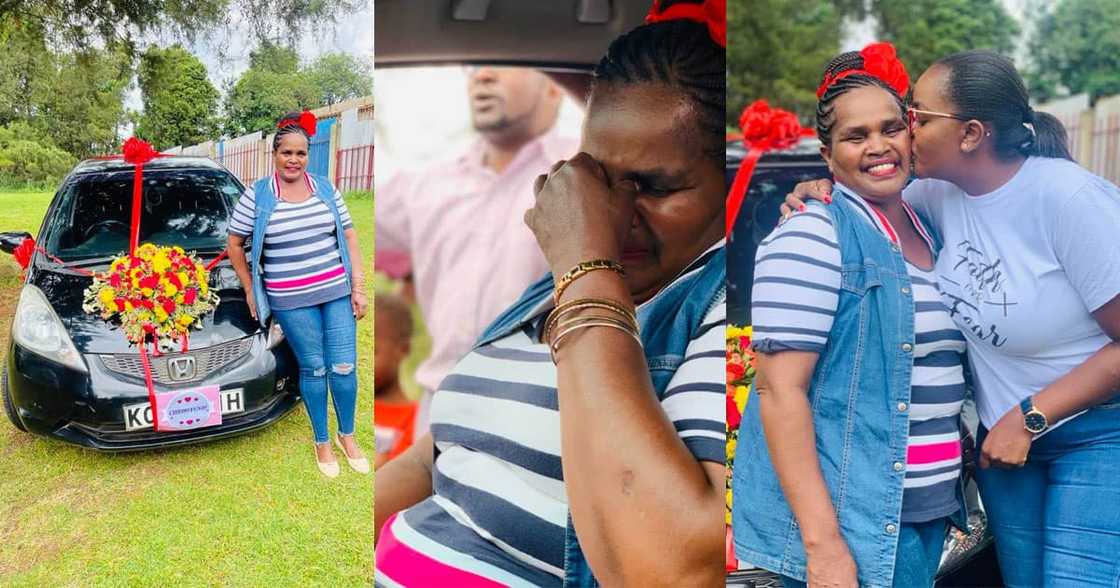 Hodiah Chepchirchir bought a car for her mum. Hodiah Chepchirchir bought a car for her mum.