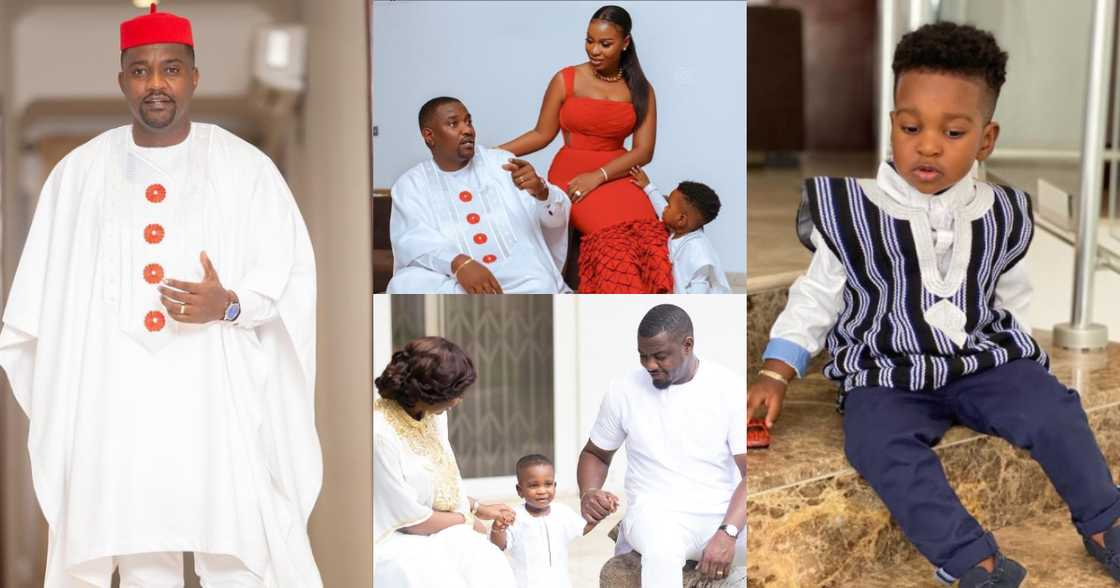 Family goals: 7 photos of John Dumelo and his wife sharing sweet moment with their all-grown son