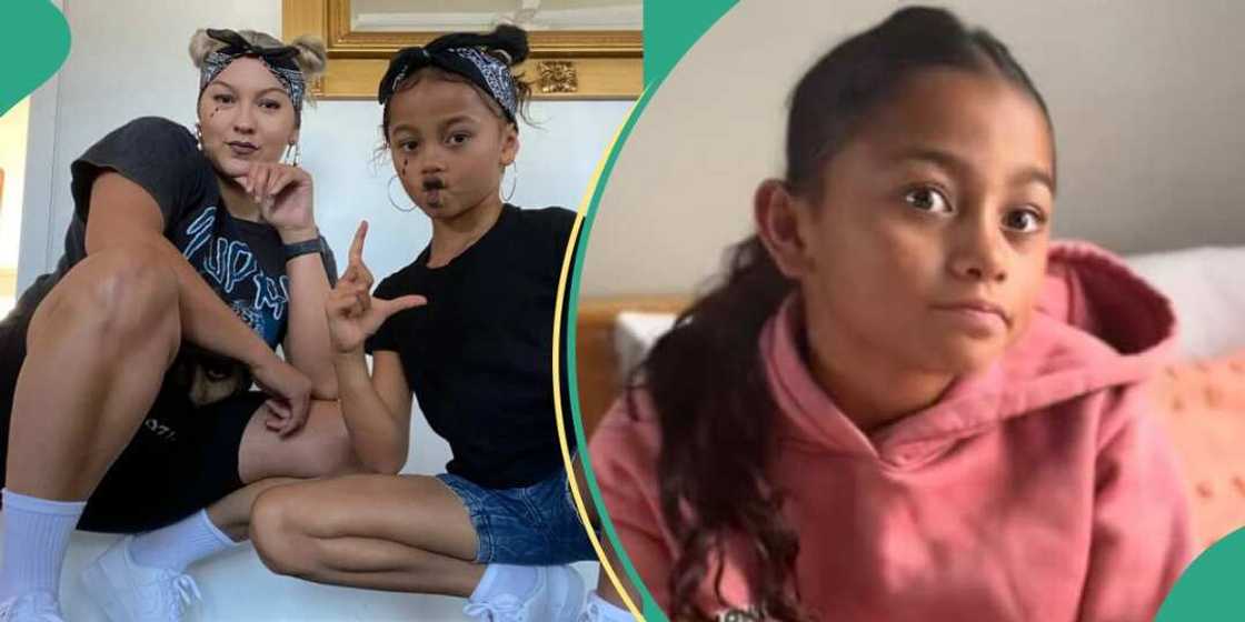 Little girl sings with melodious voice Little girl sings with melodious voice