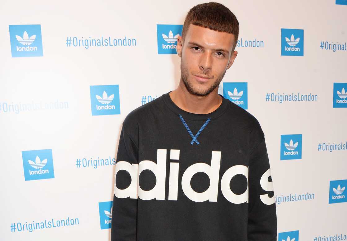 Aaron Frew arriving at 15 Foubert's Place in London, England Aaron Frew arriving at 15 Foubert's Place in London, England