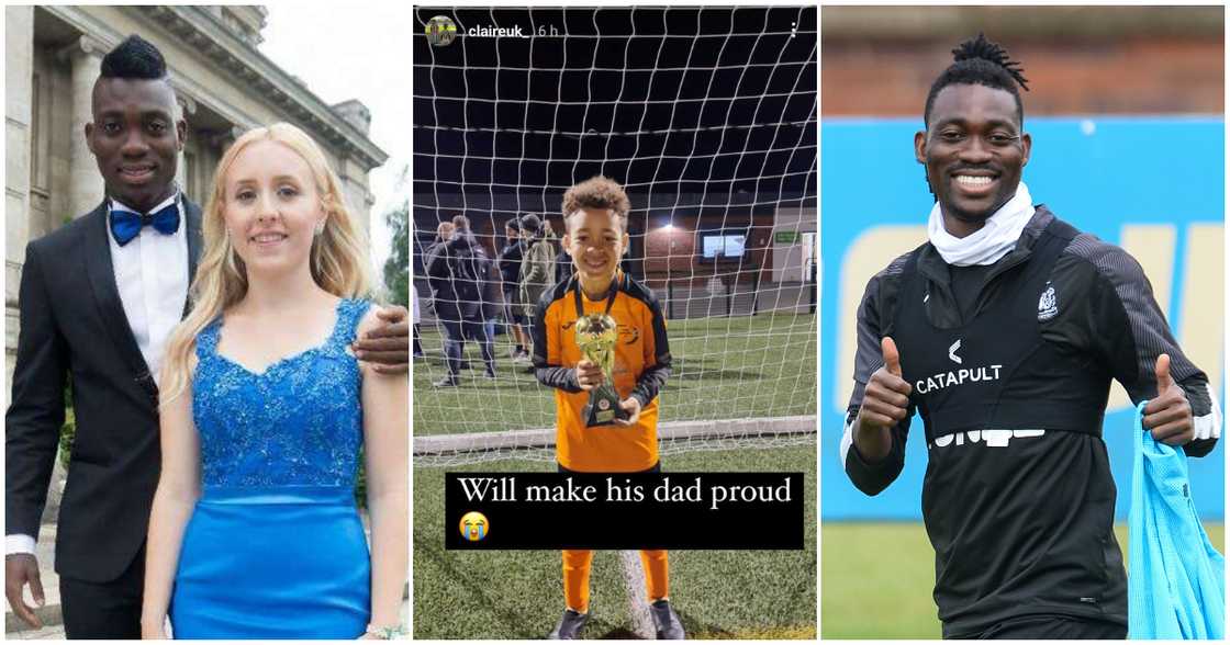 Christian Atsu and his adorable family Christian Atsu and his adorable family