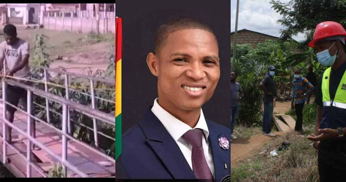 Madina MP, Francis Sosu uses his own money to construct bridge for constituents Madina MP, Francis Sosu uses his own money to construct bridge for constituents