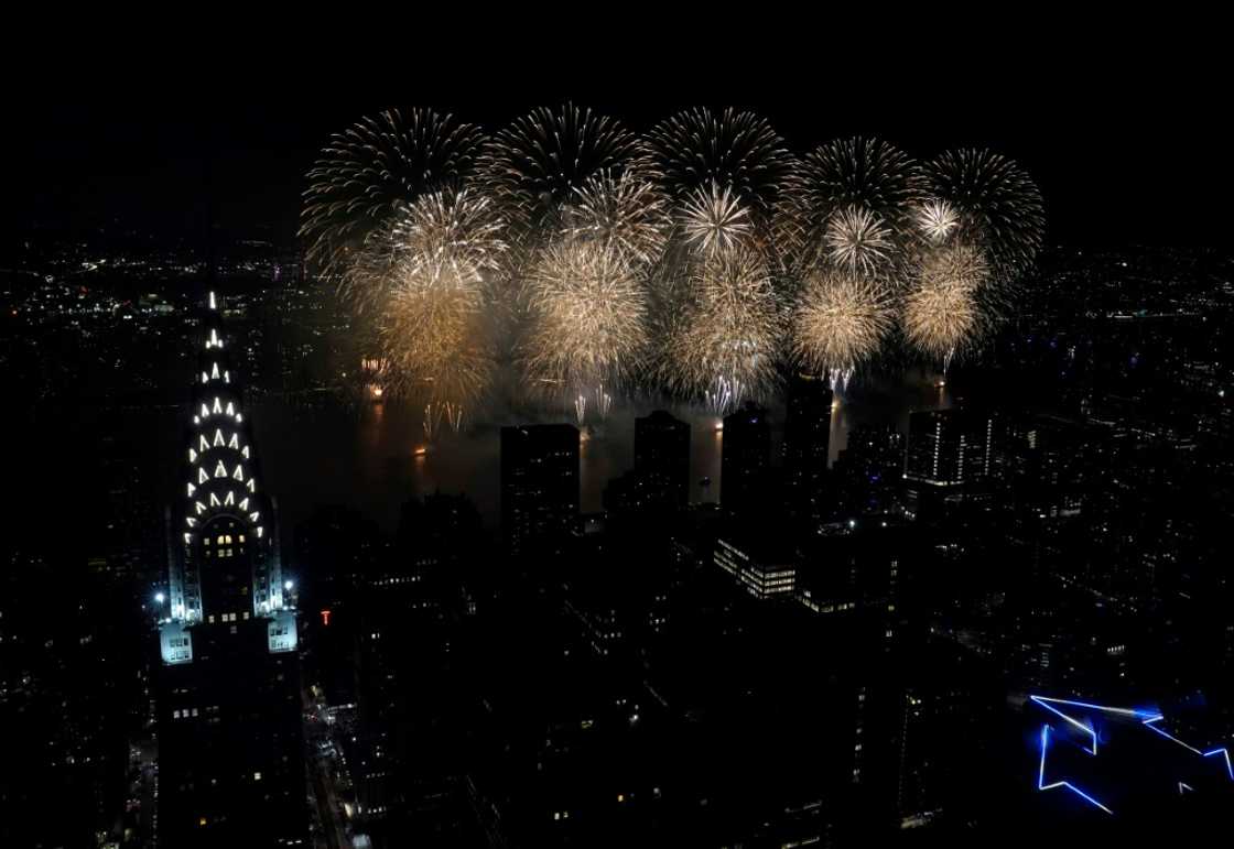 Last year's July 4th fireworks over New York's East River Last year's July 4th fireworks over New York's East River