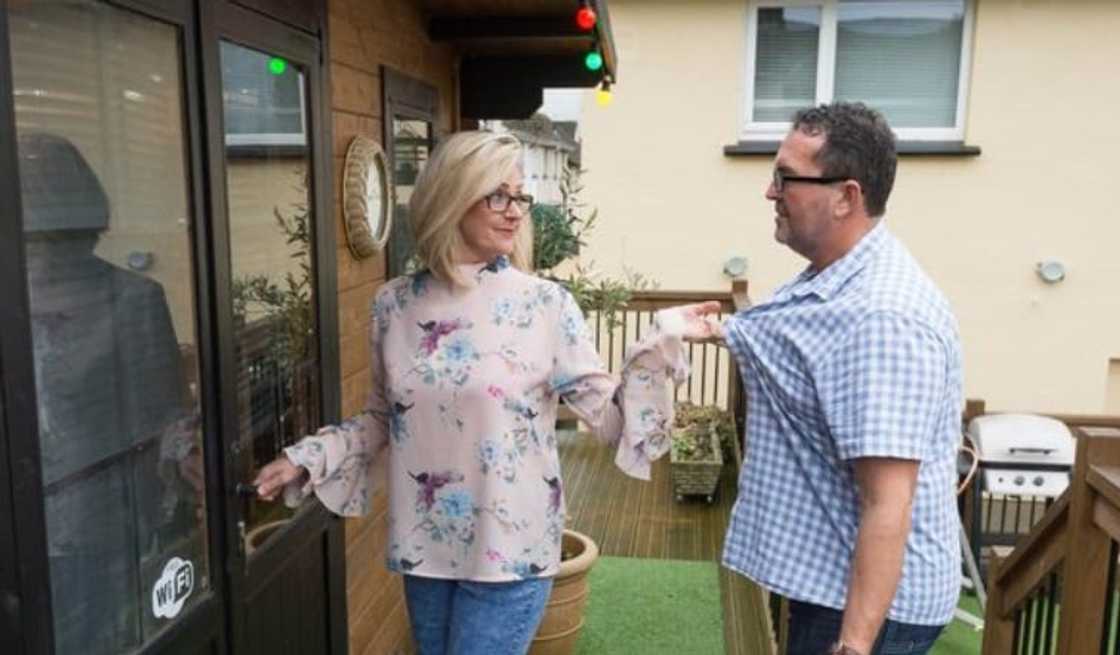 Woman builds bar in their garden to stop husband from drinking outside Woman builds bar in their garden to stop husband from drinking outside