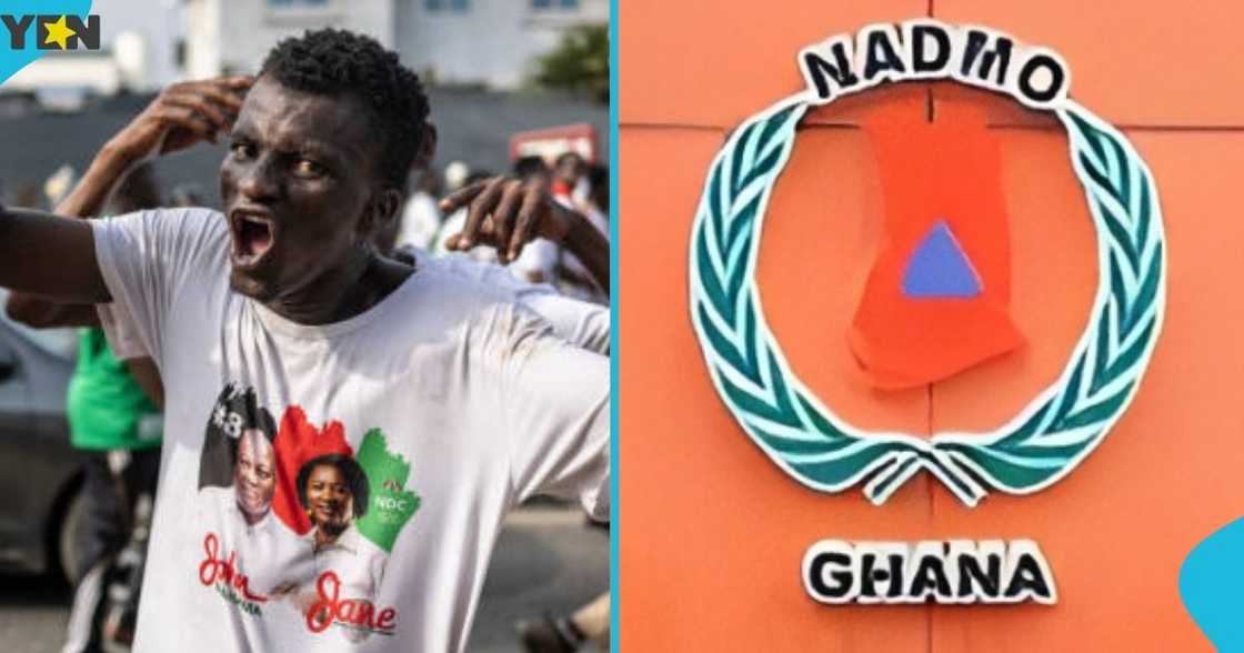 NDC supporters, NADMO office, district director, South Tongu, Volta Region.