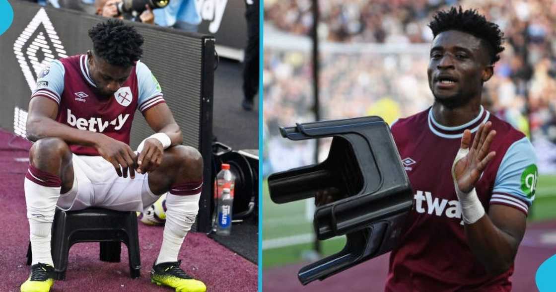 Mohammed Kudus, Ghanaian carpenter, customized stool, goal celebration, West Ham United, Black Stars of Ghana Mohammed Kudus, Ghanaian carpenter, customized stool, goal celebration, West Ham United, Black Stars of Ghana