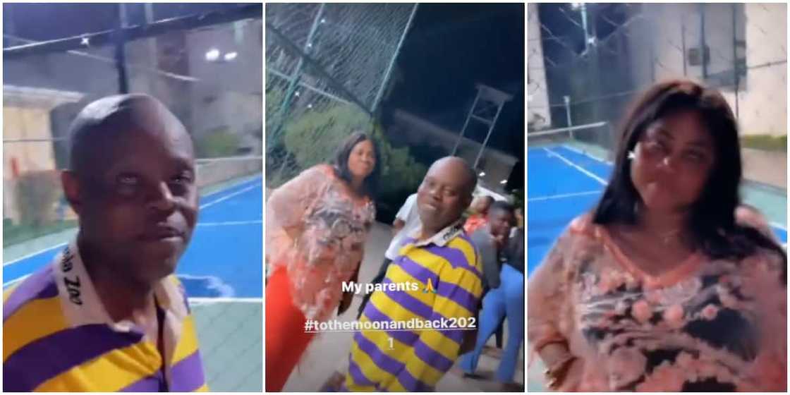 Regina's parents in a video Regina's parents in a video