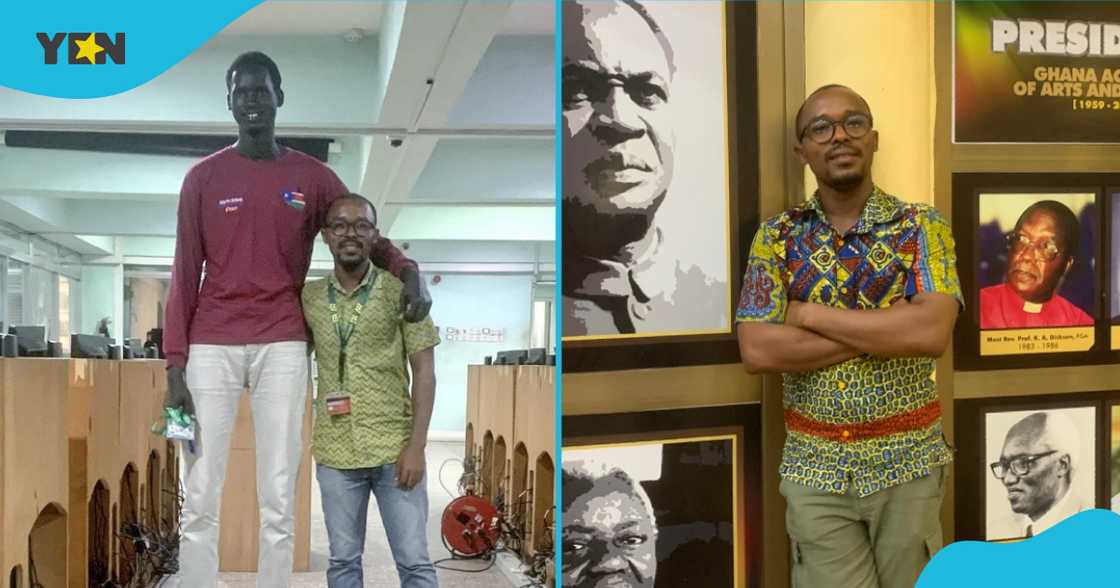 Kweku Nyamedua Bruchim and his tall student Kweku Nyamedua Bruchim and his tall student