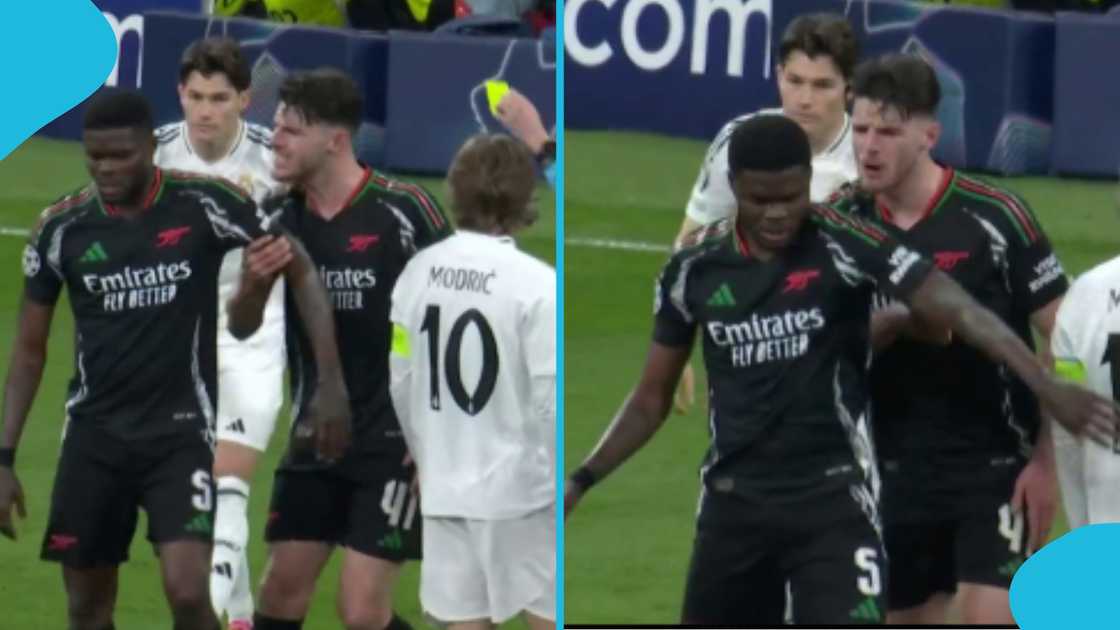 Declan Rice Left Furious After Thomas Partey's Action in Arsenal’s Win Over Real Madrid
