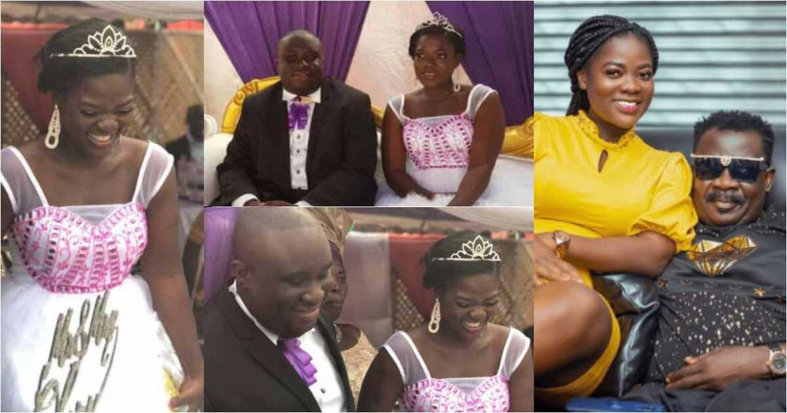 Asantewaa: First-ever wedding photos of TikTok star and her rich husband pops up