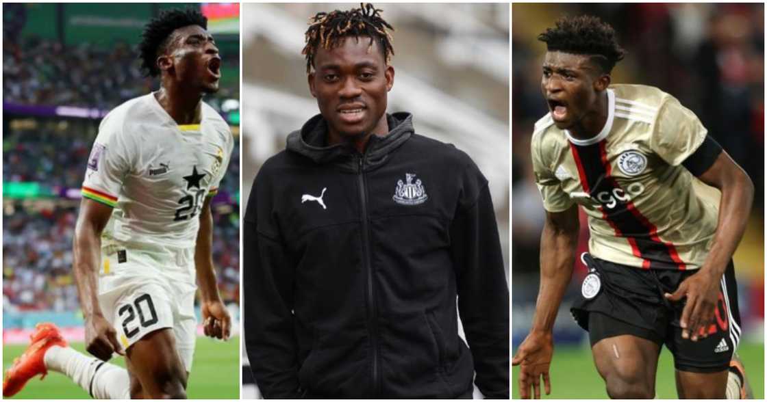 Photos of Mohammed Kudus and the late Christian Atsu. Photos of Mohammed Kudus and the late Christian Atsu.