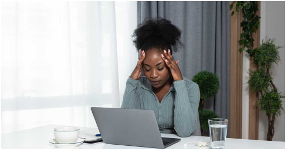 A worried professional A worried professional