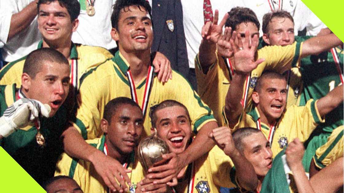 Brazil beat Ghana 2-1 to clinch the 1997 FIFA Under 17 World Cup. Brazil beat Ghana 2-1 to clinch the 1997 FIFA Under 17 World Cup.