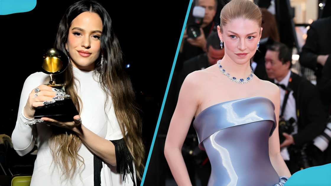 Spanish singer Rosalía and Hunter Schafer Spanish singer Rosalía and Hunter Schafer