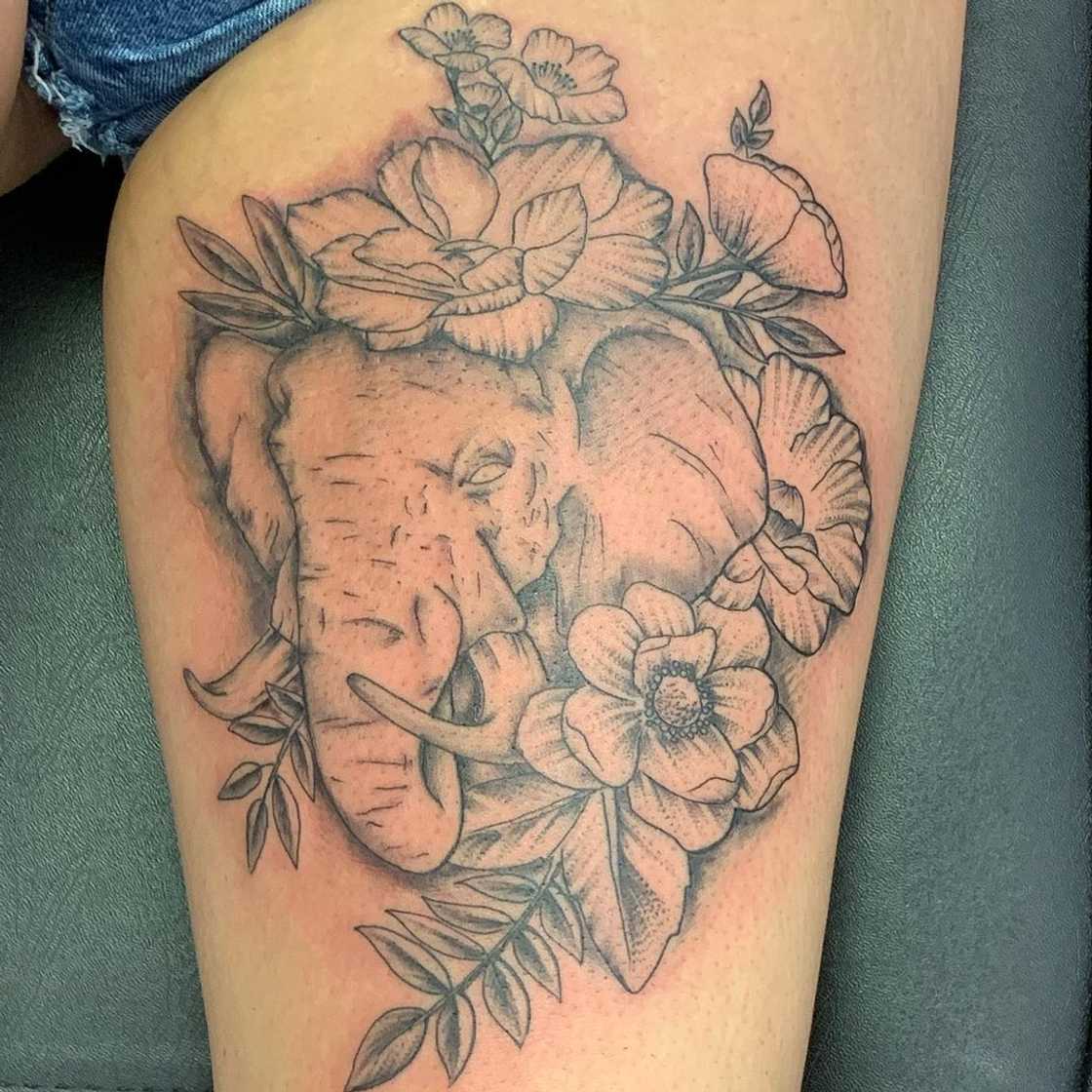 Elephant tattoo