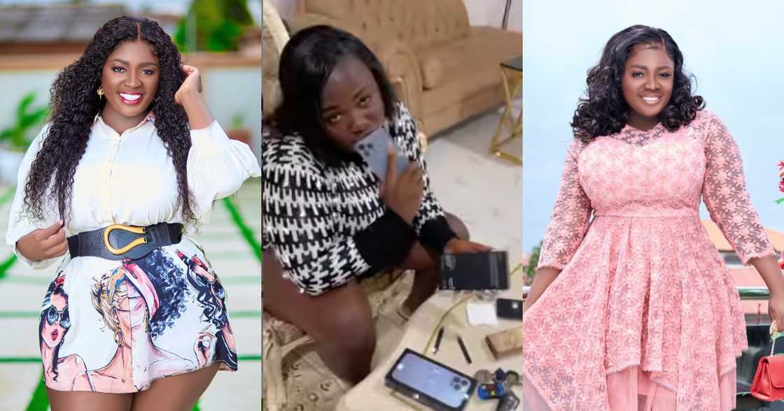 Tracey Boakye gives 'pressure' to slay queens as she flaunts 2 new iPhone 13s Tracey Boakye gives 'pressure' to slay queens as she flaunts 2 new iPhone 13s