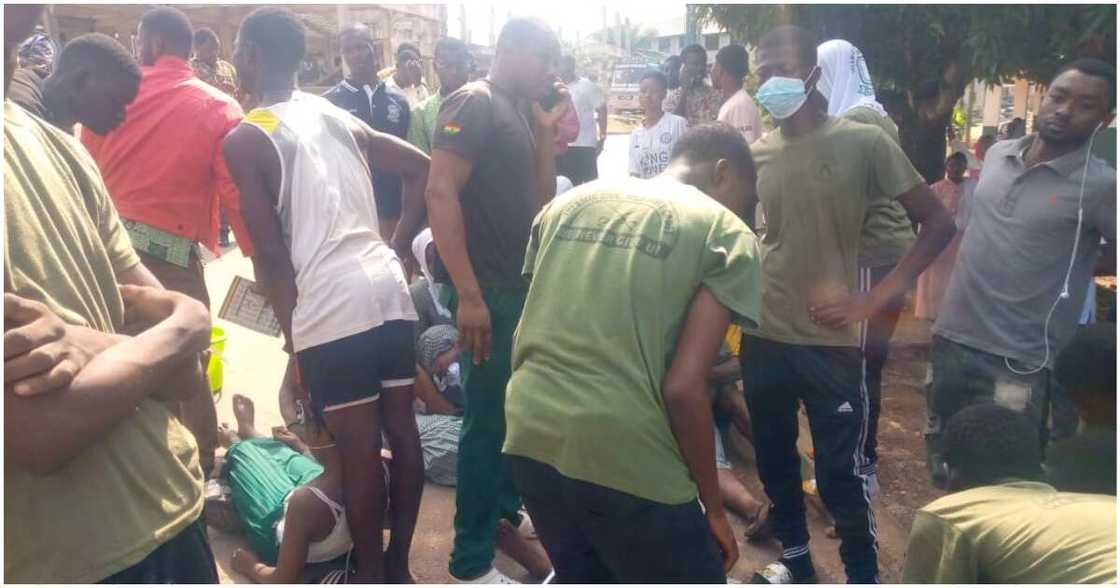 Photo from an incident in a high school Photo from an incident in a high school