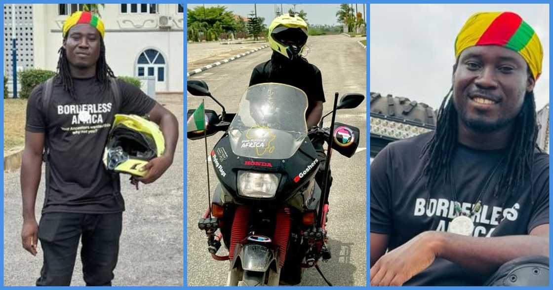 Borderless Africa: Ghanaian Content Creator Embarks On A Journey To Ride Motor Across Africa Borderless Africa: Ghanaian Content Creator Embarks On A Journey To Ride Motor Across Africa
