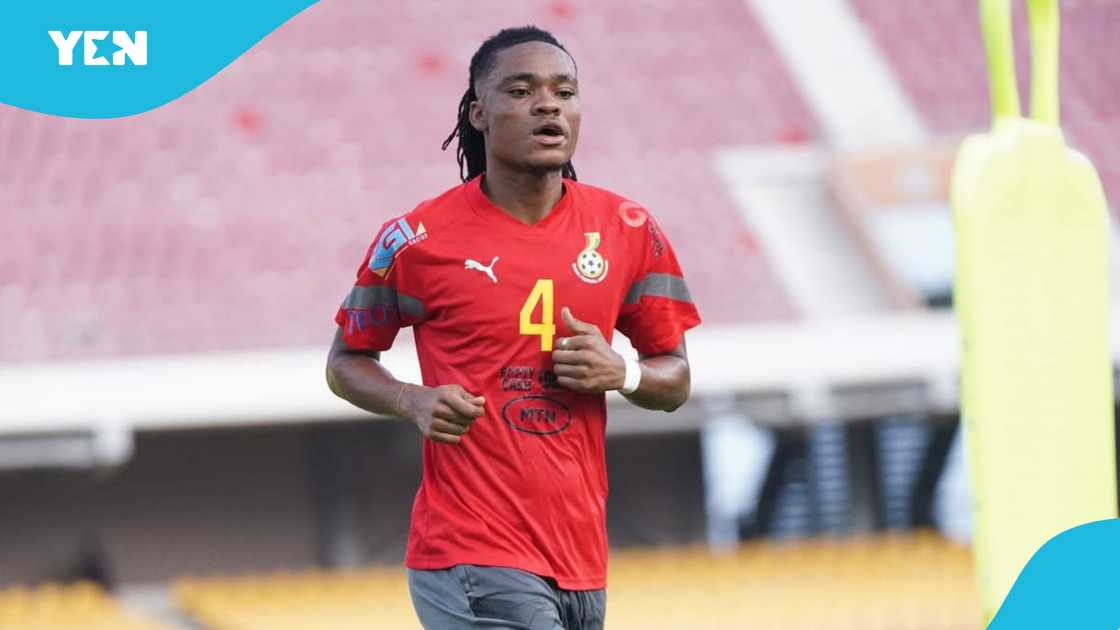 Razak Simpson has been impressive for Nations FC throughout the 2024/25 Ghana Premier League season. Razak Simpson has been impressive for Nations FC throughout the 2024/25 Ghana Premier League season.