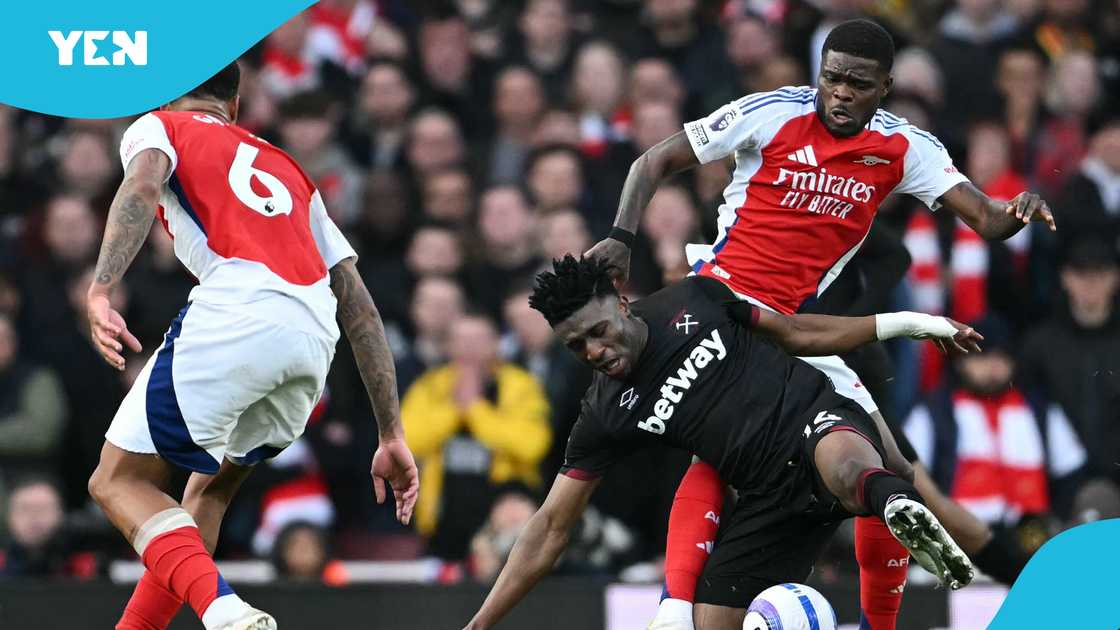 West Ham's Mohammed Kudus was a thorn in the flesh of Arsenal. West Ham's Mohammed Kudus was a thorn in the flesh of Arsenal.