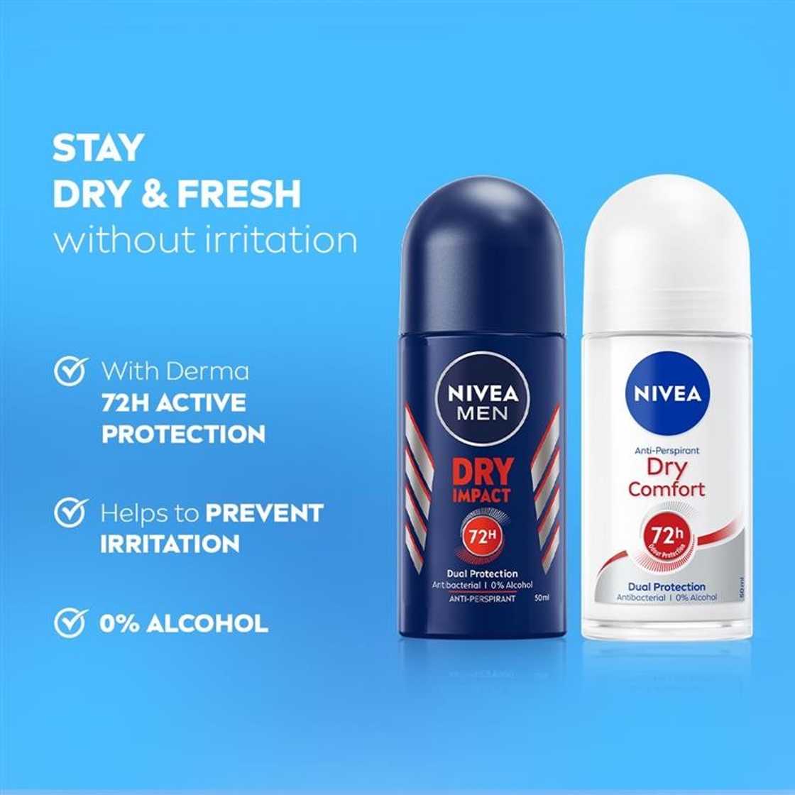 Nivea, Dry, Deodorant, Fresh, Confident, All day Nivea, Dry, Deodorant, Fresh, Confident, All day