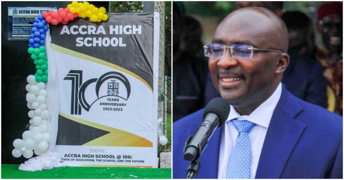 Bawumia at the 100-Year anniversary celebration launch of Accra High School. Bawumia at the 100-Year anniversary celebration launch of Accra High School.