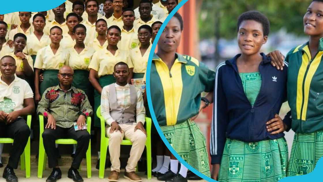 Christian Methodist SHS students take a group photo Christian Methodist SHS students take a group photo