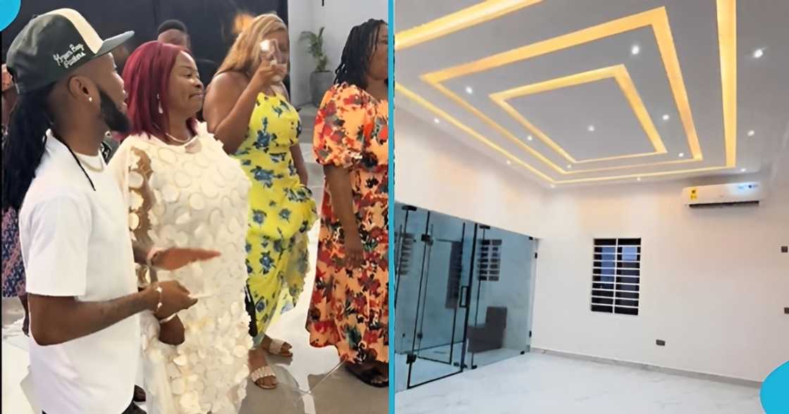 Ghanaian, man, businessman, luxurious house, mother, birthday, builds, commission, opening. Ghanaian, man, businessman, luxurious house, mother, birthday, builds, commission, opening.