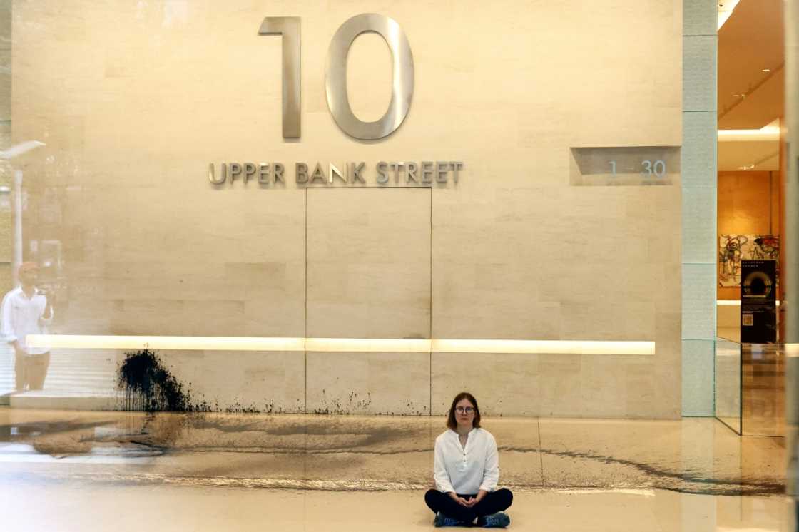 The protest was sparked by TotalEnergies' involvement in the East African Crude Oil Pipeline (EACOP) The protest was sparked by TotalEnergies' involvement in the East African Crude Oil Pipeline (EACOP)