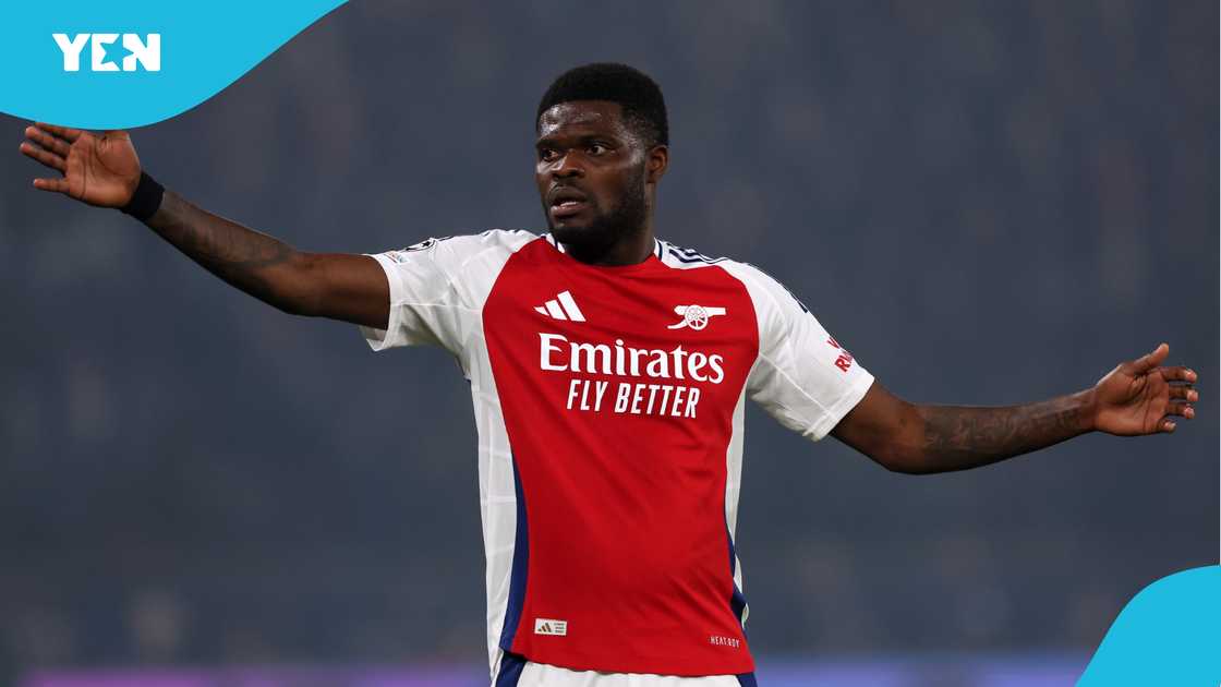 Thomas Partey, Arsenal, PSG, UEFA Champions League.