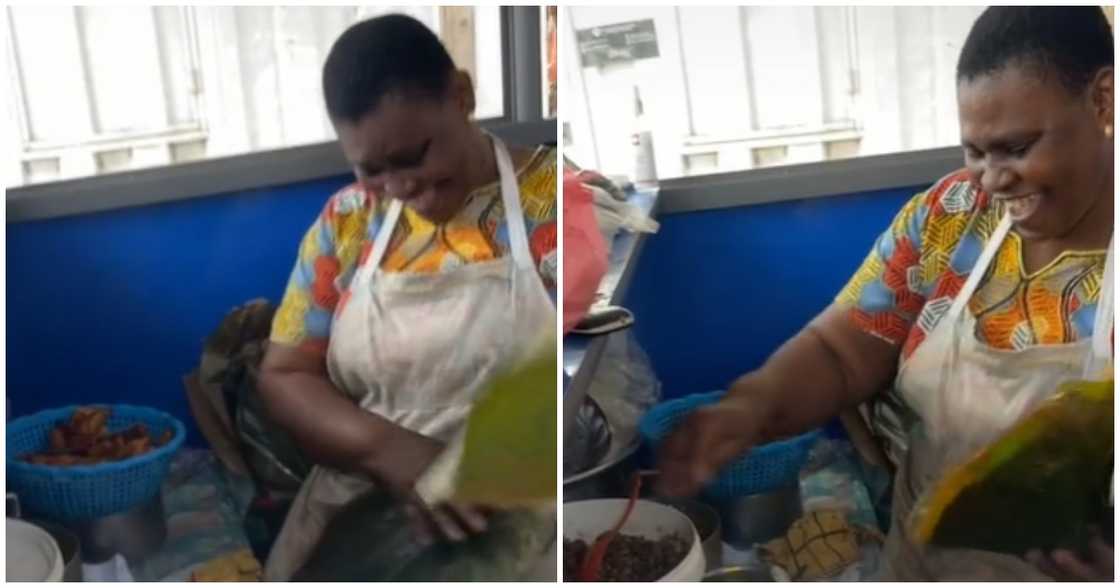 A beans seller listening to complain from a disgruntled customer A beans seller listening to complain from a disgruntled customer