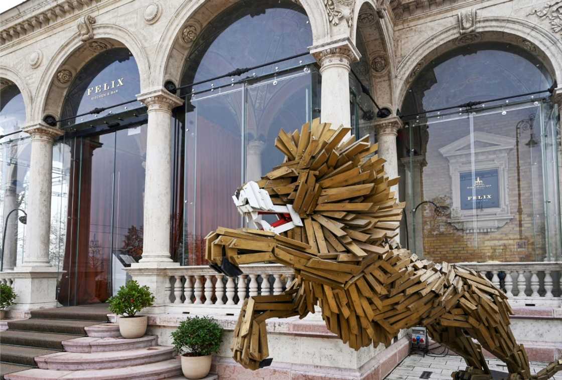 The activists want to raise public awareness about the capture of the tourism industry by an elite that has enriched itself under Hungarian Prime Minister Viktor Orban The activists want to raise public awareness about the capture of the tourism industry by an elite that has enriched itself under Hungarian Prime Minister Viktor Orban