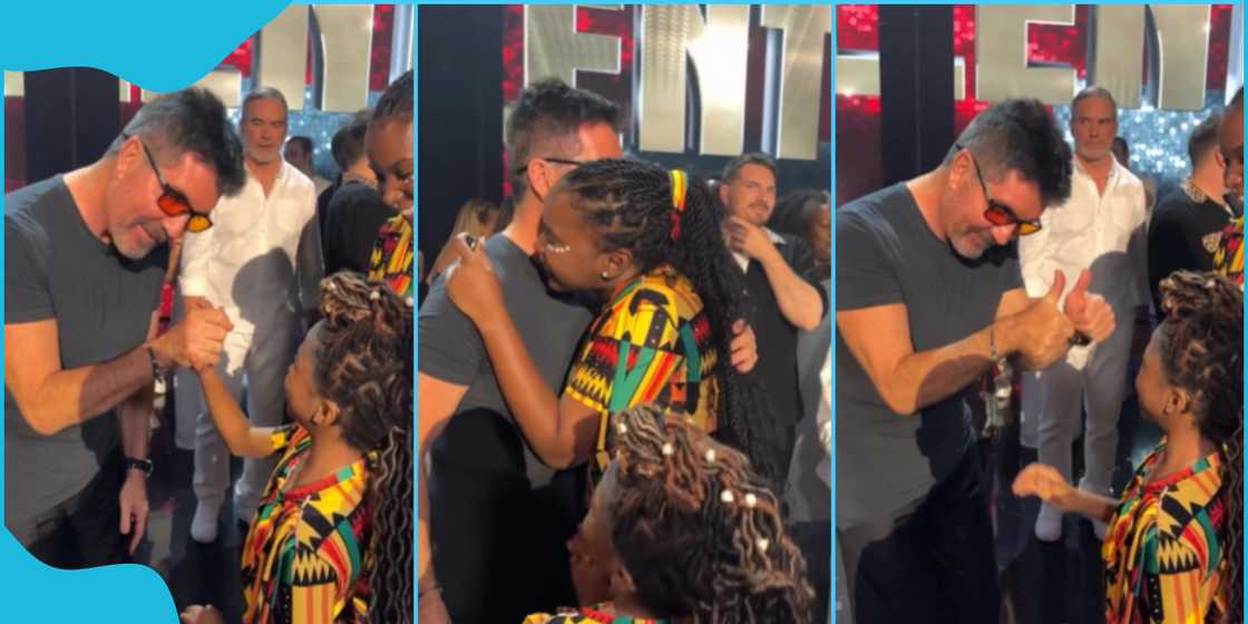 Simon Cowell hugs Afronita tight after BGT finale Simon Cowell hugs Afronita tight after BGT finale
