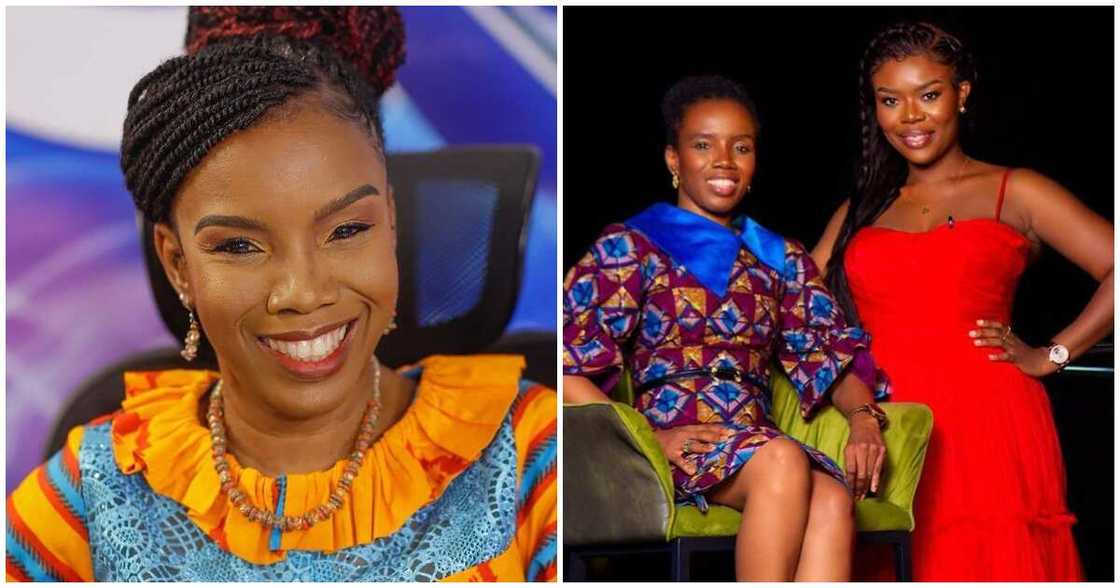 Elsie Effah Kaufmann and Deloris Frimpong Manso after Delay Interview Elsie Effah Kaufmann and Deloris Frimpong Manso after Delay Interview