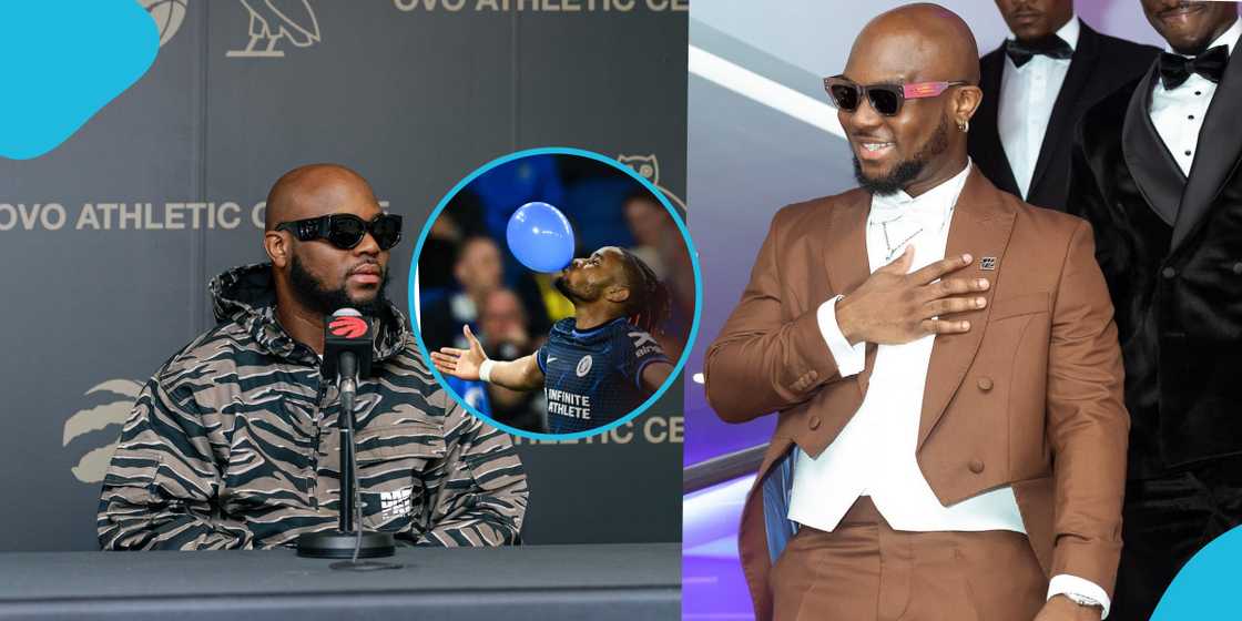 King Promise celebrates as Chelsea wins over Brighton