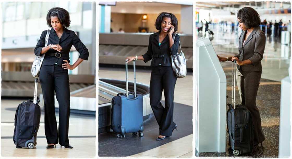 Lady returns to Nigeria after getting visa and relocating to the United Kingdom, UK.