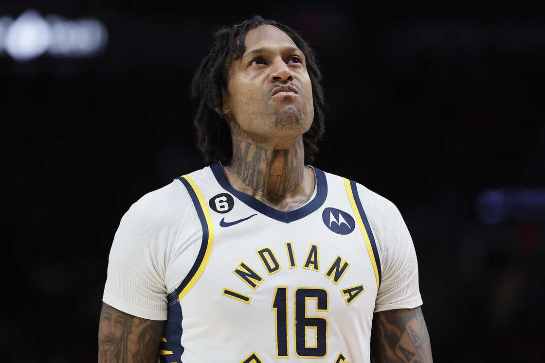 James Johnson looks on during the first half against the Portland Trail Blazers James Johnson looks on during the first half against the Portland Trail Blazers