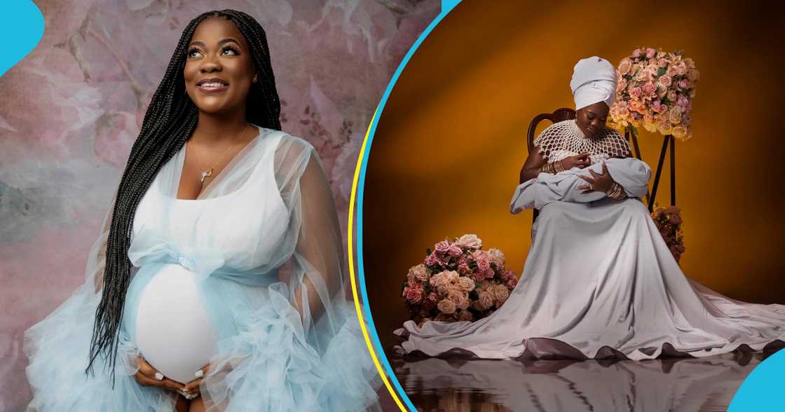 Asantewaa showed off her baby in photos Asantewaa showed off her baby in photos