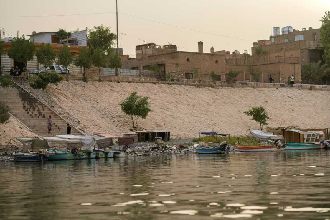 Concrete buildings dominate in most of Iraq such as in this riverside district of the capital Baghdad Concrete buildings dominate in most of Iraq such as in this riverside district of the capital Baghdad