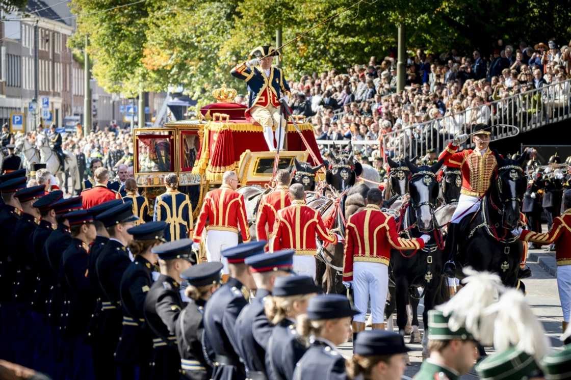 Dutch King Willem-Alexander unveiled the package as he opened parliament in The Hague Dutch King Willem-Alexander unveiled the package as he opened parliament in The Hague
