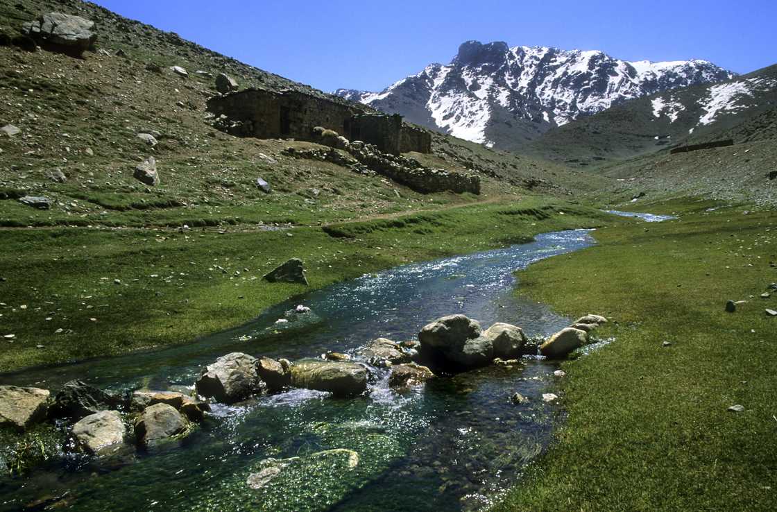 Ski resort at Oukaimeden in spring, High Atlas Ski resort at Oukaimeden in spring, High Atlas