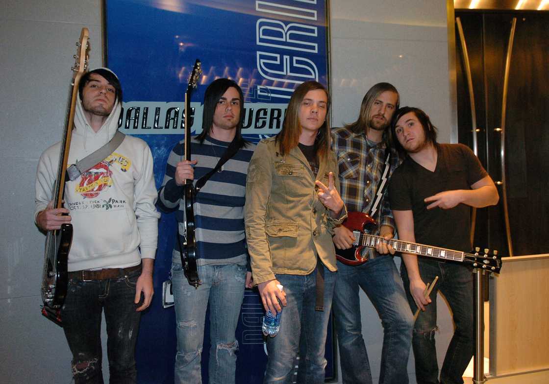 The band Red Jumpsuit Apparatus entertains at the 2007 NHL All-Star game