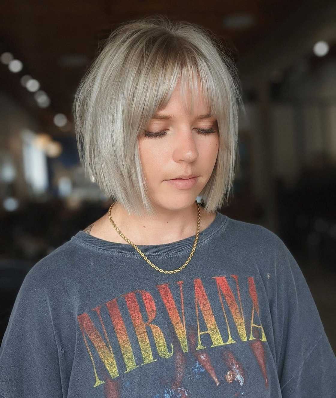 short bob with bangs short bob with bangs