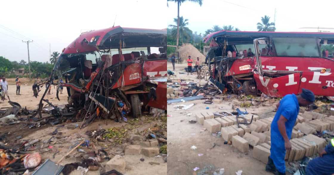Road accident: 16 people reported dead, several others injured at Akyem Asafo Road accident: 16 people reported dead, several others injured at Akyem Asafo