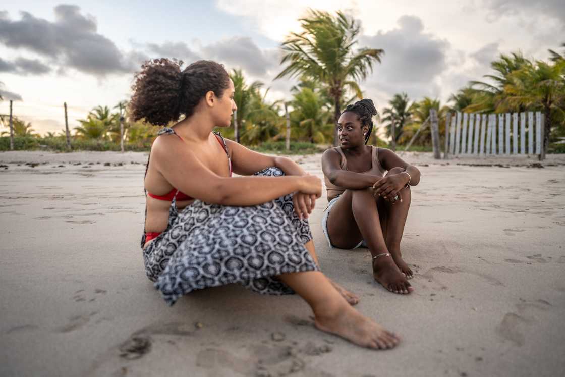 Friends at the beach Friends at the beach