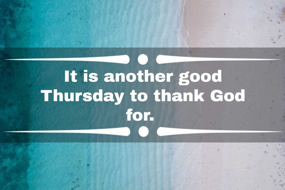 Thursday blessings