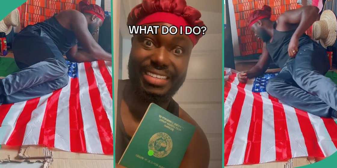 Nigerian man who got American visa.