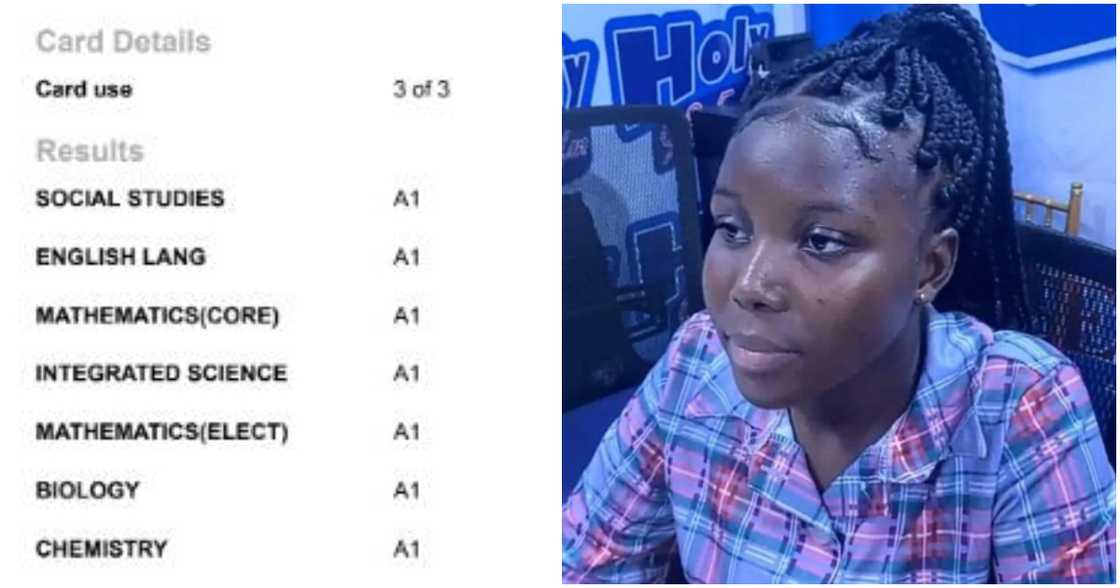 Ghanaian teen with 8As in WASSCE. Ghanaian teen with 8As in WASSCE.