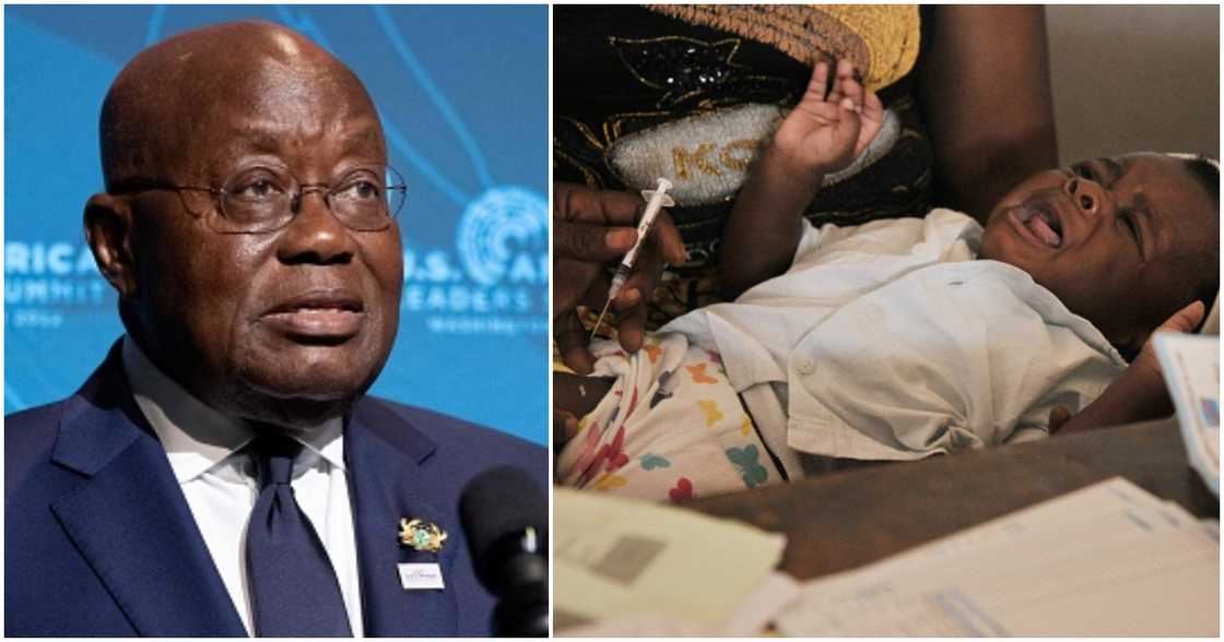 Akufo-Addo says the country will soon deal with the baby vaccine challenges. Akufo-Addo says the country will soon deal with the baby vaccine challenges.