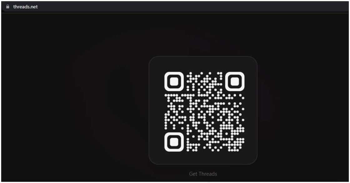 Threads app QR code.